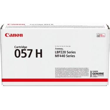 Canon 057 H Original High Yield Laser Toner Cartridge - Black - 1 Pack