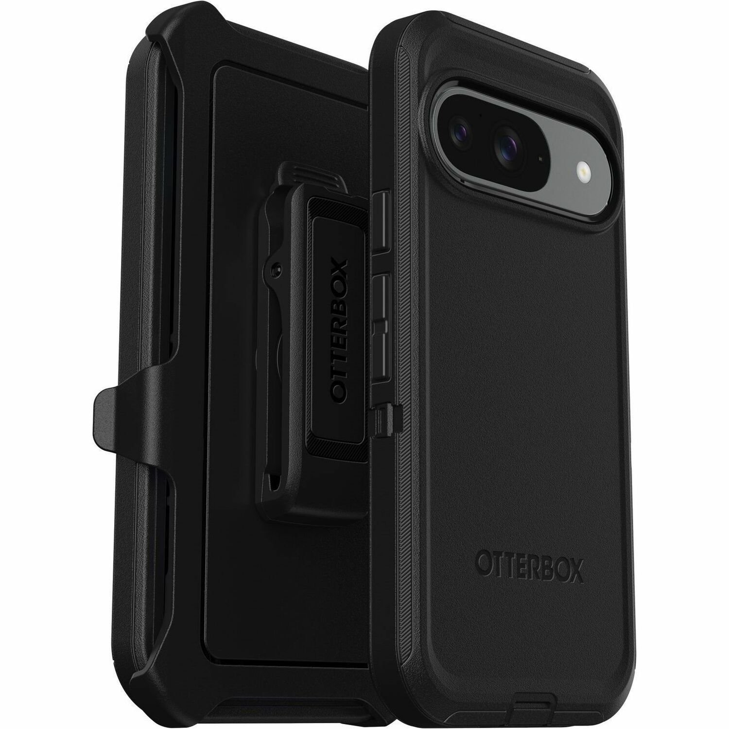 OtterBox Defender Rugged Carrying Case (Holster) Google Pixel 9, Pixel 9 Pro Smartphone - Black