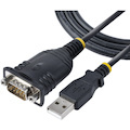 StarTech.com 3ft (1m) USB to Serial Cable, DB9 Male RS232 to USB Converter, USB to Serial Adapter, COM Port Adapter with Prolific IC