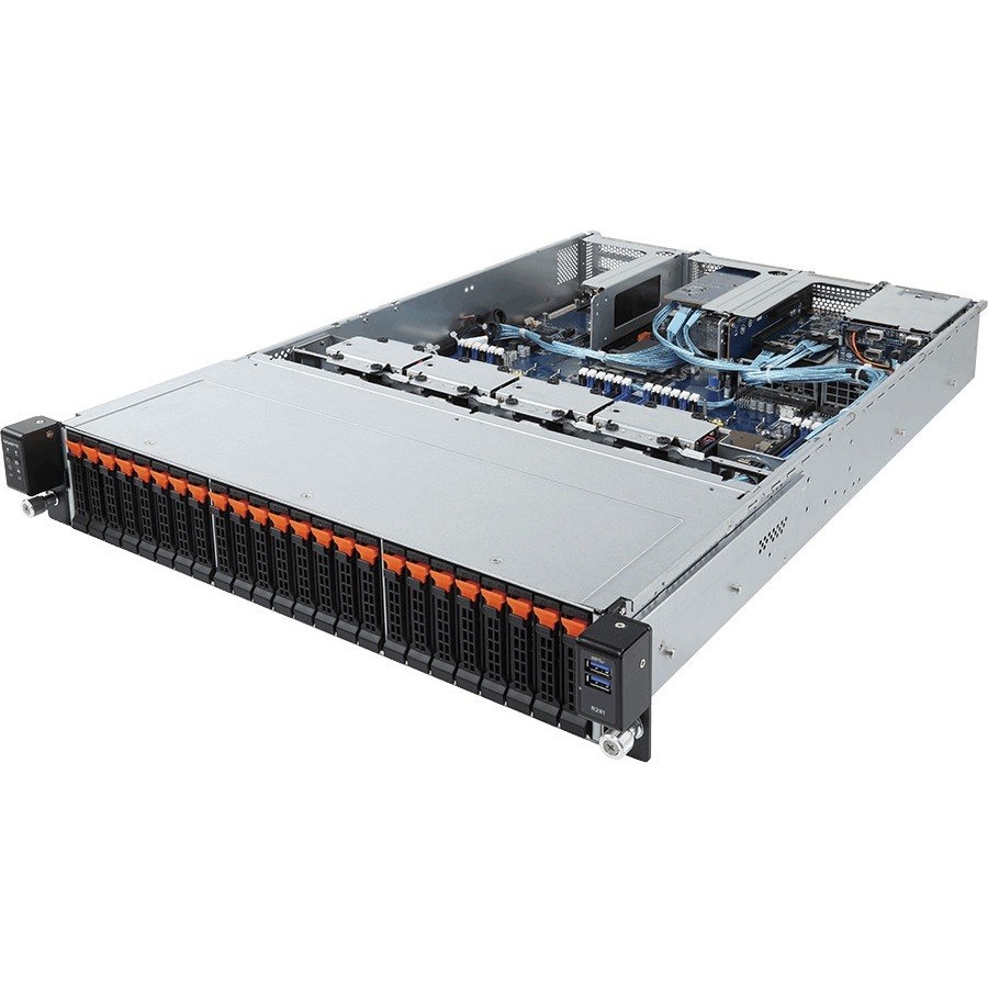 Gigabyte R281-NO0 Barebone System - 2U Rack-mountable - Socket P LGA-3647 - 2 x Processor Support