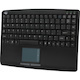 Adesso SlimTouch AKB-410UB Keyboard - Cable Connectivity - USB Interface - TouchPad - English (US) - Black