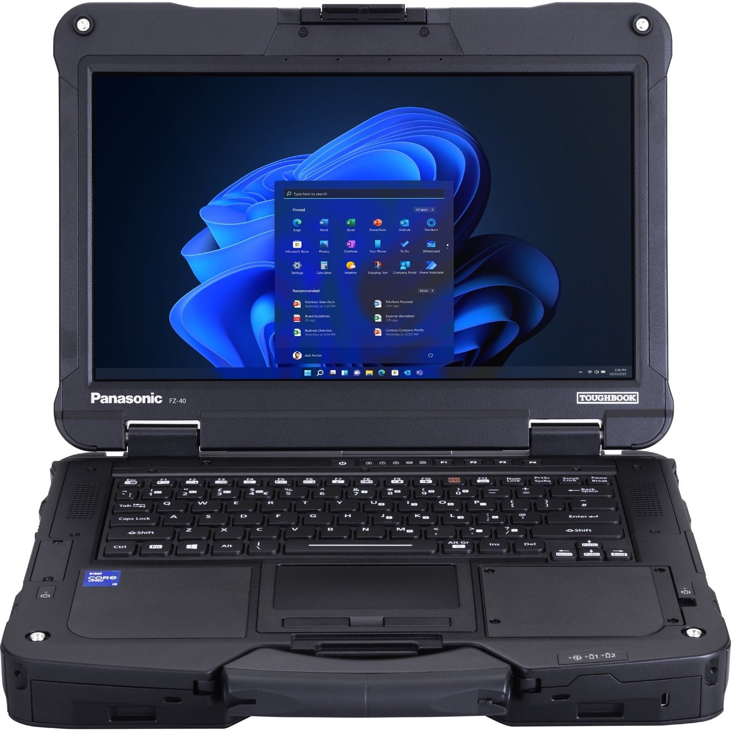 Panasonic TOUGHBOOK FZ-40BZ00MBE 35.6 cm (14") Touchscreen Rugged Notebook - Full HD - 1920 x 1080 - Intel Core i5 11th Gen i5-1145G7 Quad-core (4 Core) - 16 GB Total RAM - 512 GB SSD - Black, Silver