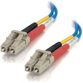 C2G-3m LC-LC 50/125 OM2 Duplex Multimode PVC Fiber Optic Cable - Blue