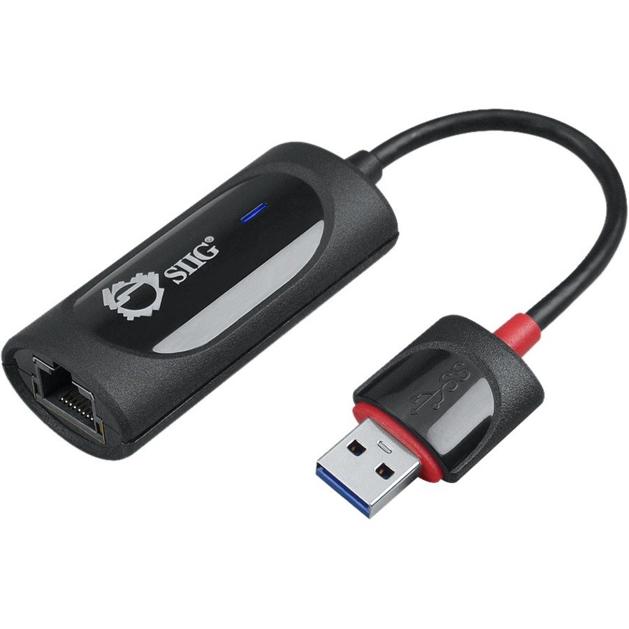 SIIG SuperSpeed USB 3.0 Gigabit LAN Adapter - Black