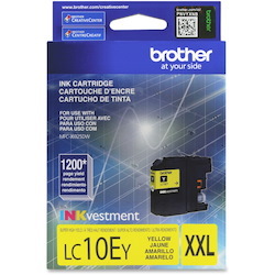 Brother Genuine LC10EY INKvestment Super High Yield Yellow Ink Cartridge