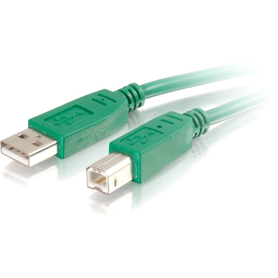 C2G 3m USB 2.0 A/B Cable - Green