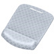 Fellowes PlushTouch&trade; Mouse Pad Wrist Rest with Microban&reg; - Gray Lattice