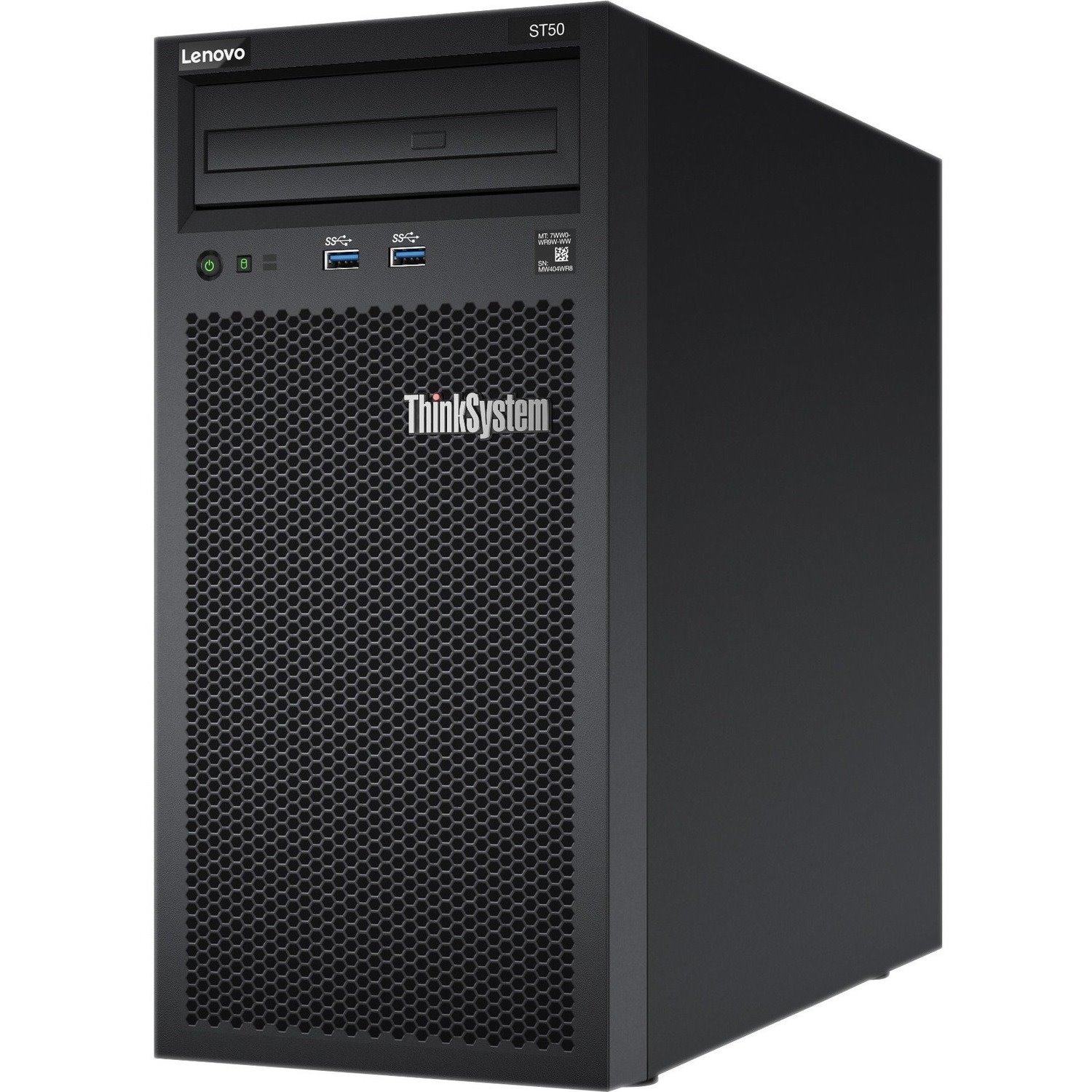 Lenovo ThinkSystem ST50 7Y49A03XEA 4U Tower Server - 1 x Intel Xeon E-2224G 3.50 GHz - 8 GB RAM - 2 TB HDD - (2 x 1TB) HDD Configuration - Serial ATA/600 Controller