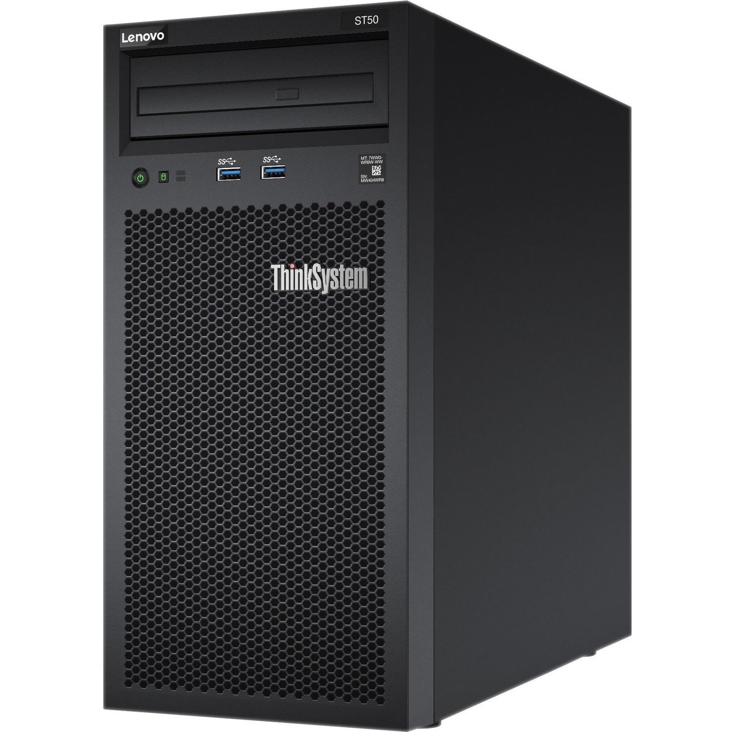 Lenovo ThinkSystem ST50 7Y48A04FEA 4U Tower Server - 1 x Intel Xeon E-2224G 3.50 GHz - 8 GB RAM - 2 TB HDD - (2 x 1TB) HDD Configuration - Serial ATA/600 Controller