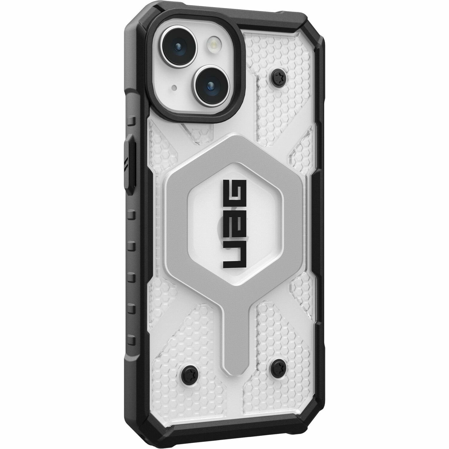 Urban Armor Gear Pathfinder Case for Apple iPhone 15 Smartphone - Hex Pattern - Ice