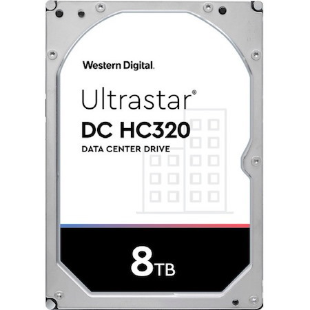 WD Ultrastar DC HC320 HUS728T8TALE6L4 8 TB Hard Drive - 3.5" Internal - SATA (SATA/600) - Conventional Magnetic Recording (CMR) Method