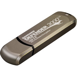 Kanguru Defender3000 FIPS 140-2 Certified Level 3, SuperSpeed USB 3.0 Secure Flash Drive, 256G