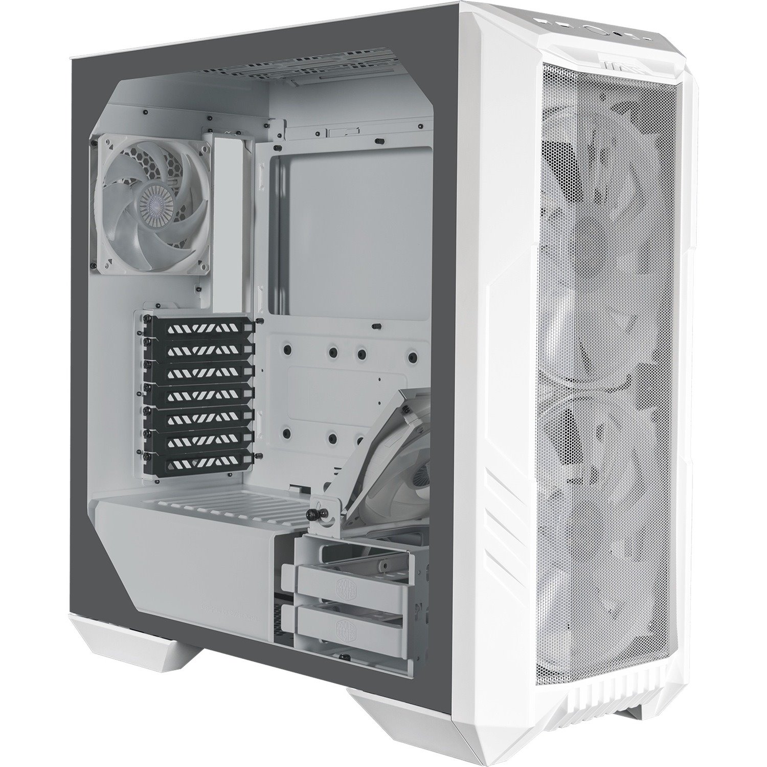 Cooler Master HAF Computer Case - ATX, Micro ATX, ITX, SSI CEB, EATX Motherboard Supported - Mid-tower - Steel, Mesh, Plastic, Tempered Glass - White