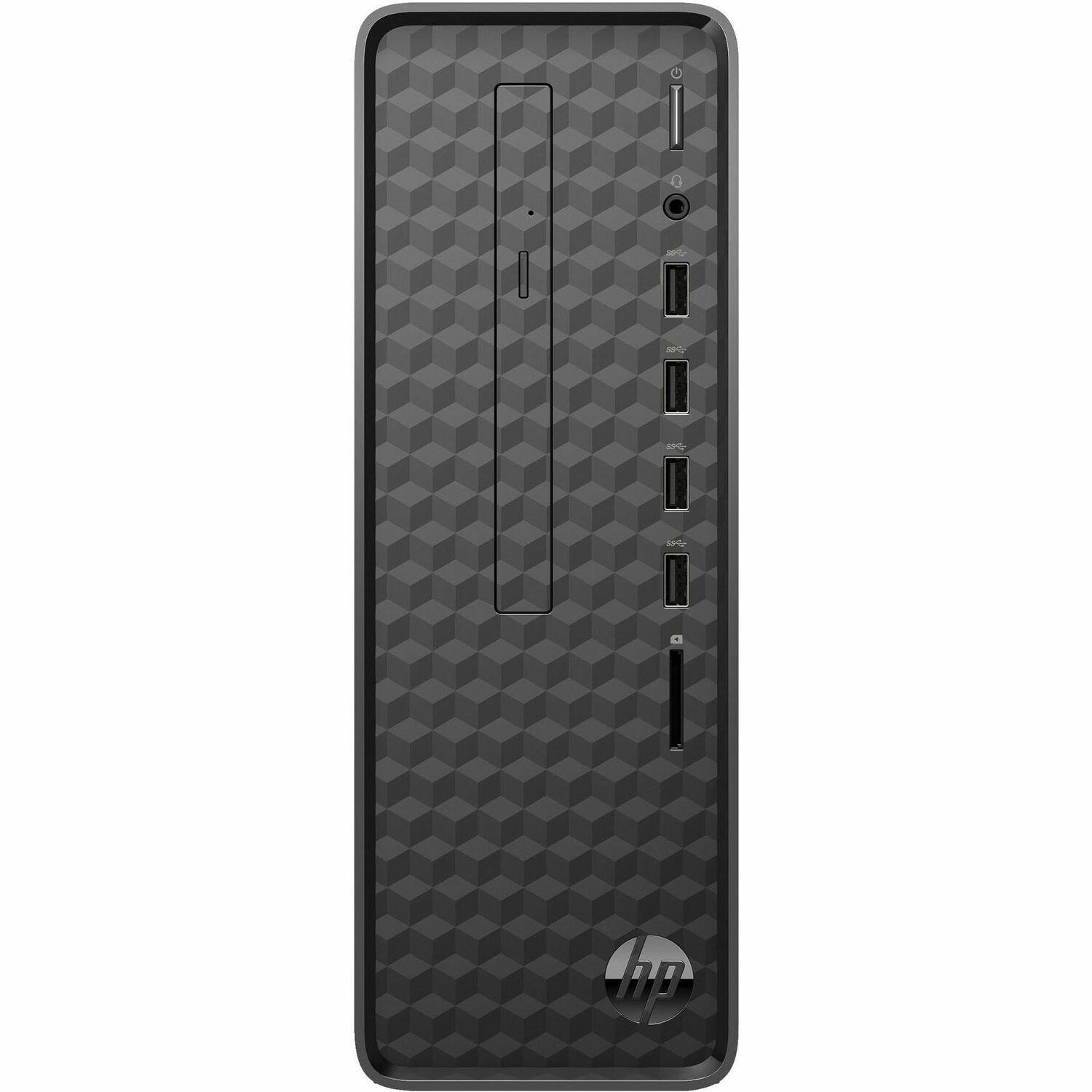 HP Slimline S01-aF2000i S01-aF2011 Desktop Computer - Intel Celeron J4025 - 8 GB - 256 GB SSD - Mini-tower - Dark Black