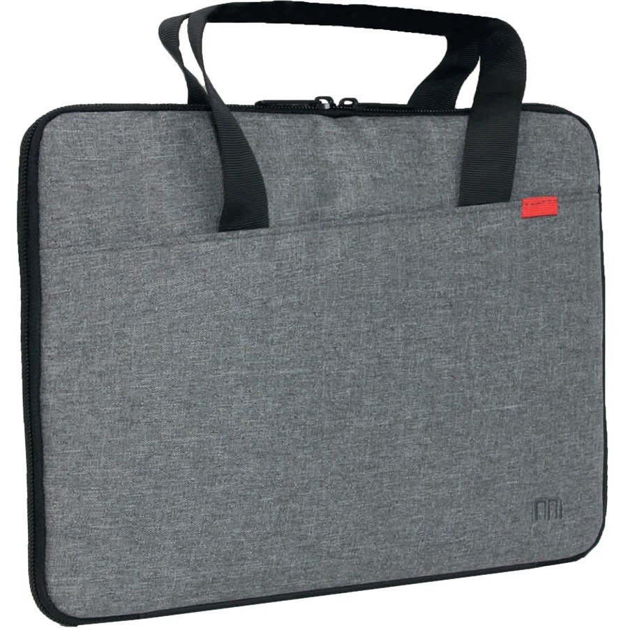 MOBILIS Trendy Carrying Case (Briefcase) for 27.9 cm (11") to 35.6 cm (14") Apple MacBook, MacBook Air, MacBook Pro, Notebook, Netbook, Tablet - Flecked Gray, Black