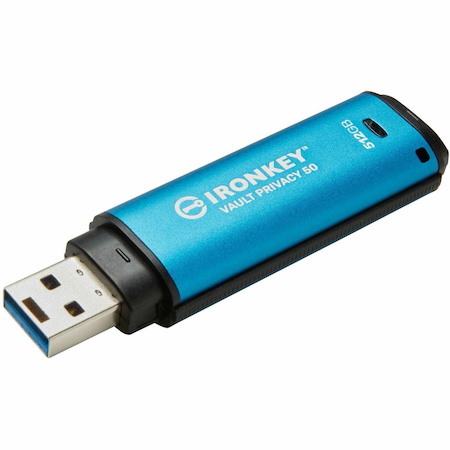 IronKey Vault Privacy 50 Series 512 GB USB 3.2 (Gen 1) Type A Flash Drive - 256-bit AES - TAA Compliant