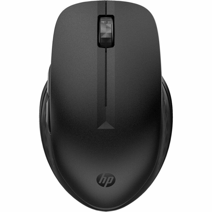 HP 435 Mouse - Bluetooth/Radio Frequency - USB Type A - Multi Surface - 2 Programmable Button(s) - Black