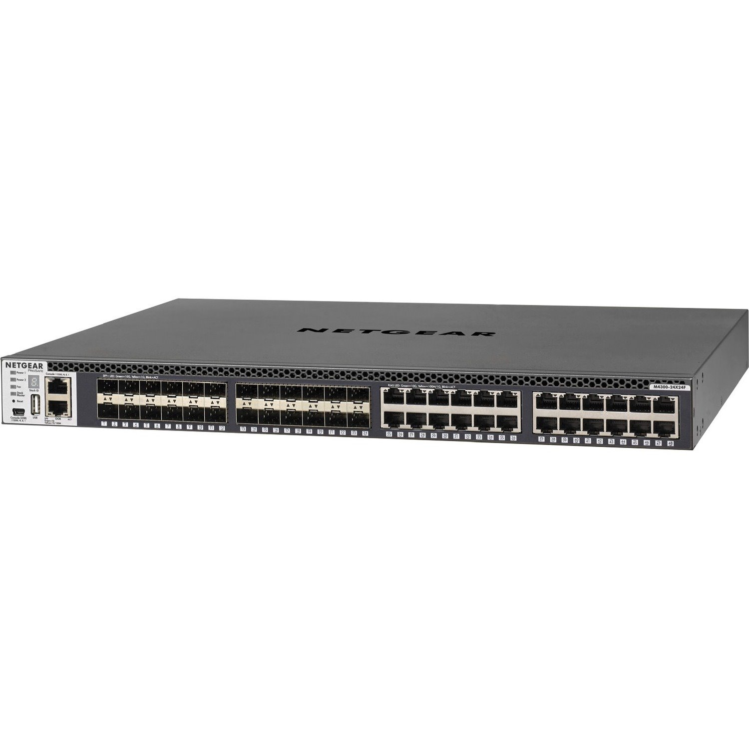 Netgear M4300 Stackable Managed Switch with 48x10G including 24x10GBASE-T and 24xSFP+ Layer 3