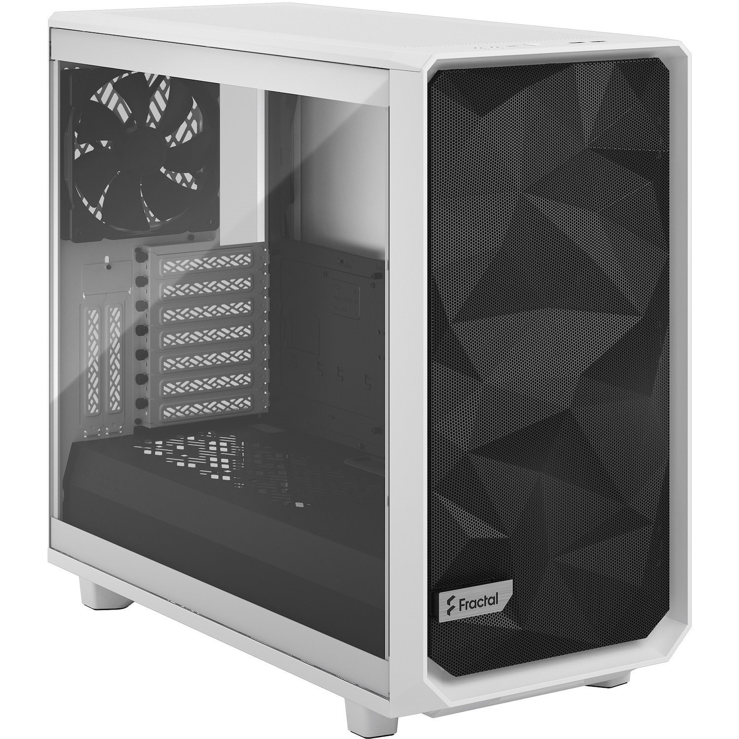 Fractal Design Meshify 2 Computer Case - EATX, ATX Motherboard Supported - Tower - Steel, Tempered Glass - White