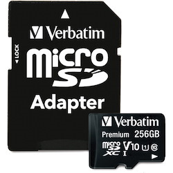 Verbatim Premium 256 GB Class 10/UHS-I (U1) microSDXC - 1 Pack