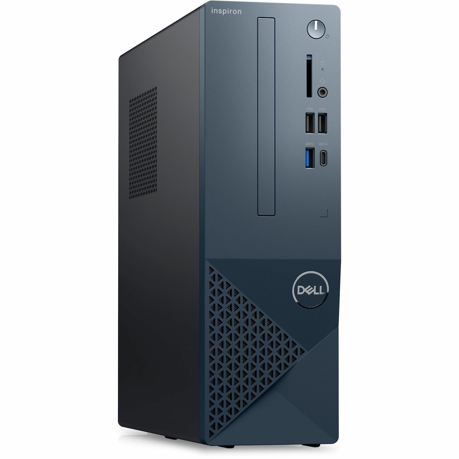 Dell Inspiron 3000 3030 Desktop Computer - Intel Core i5 12th Gen i5-12400 - 8 GB - 512 GB SSD - Small Form Factor - Black with Mist Blue Mesh