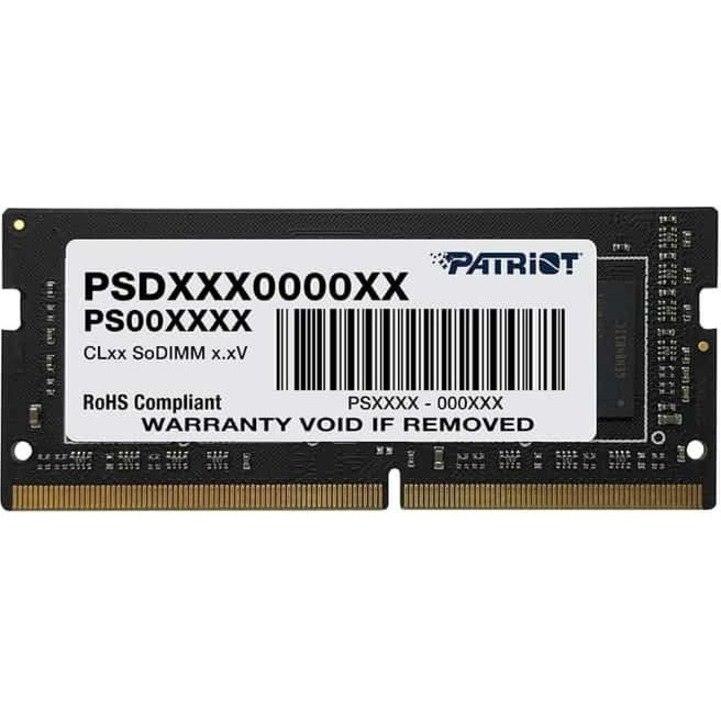 Patriot Memory Signature Line RAM Module for Notebook - 8 GB (1 x 8GB) - DDR4-3200/PC4-25600 DDR4 SDRAM - 3200 MHz Single-rank Memory - CL22 - 1.20 V