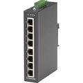 Black Box Industrial 10/100-Mbps Ethernet Switch - Unmanaged, Extreme Temperature, 8-Port