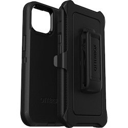 OtterBox Defender Rugged Carrying Case (Holster) Apple iPhone 14 Smartphone - Black