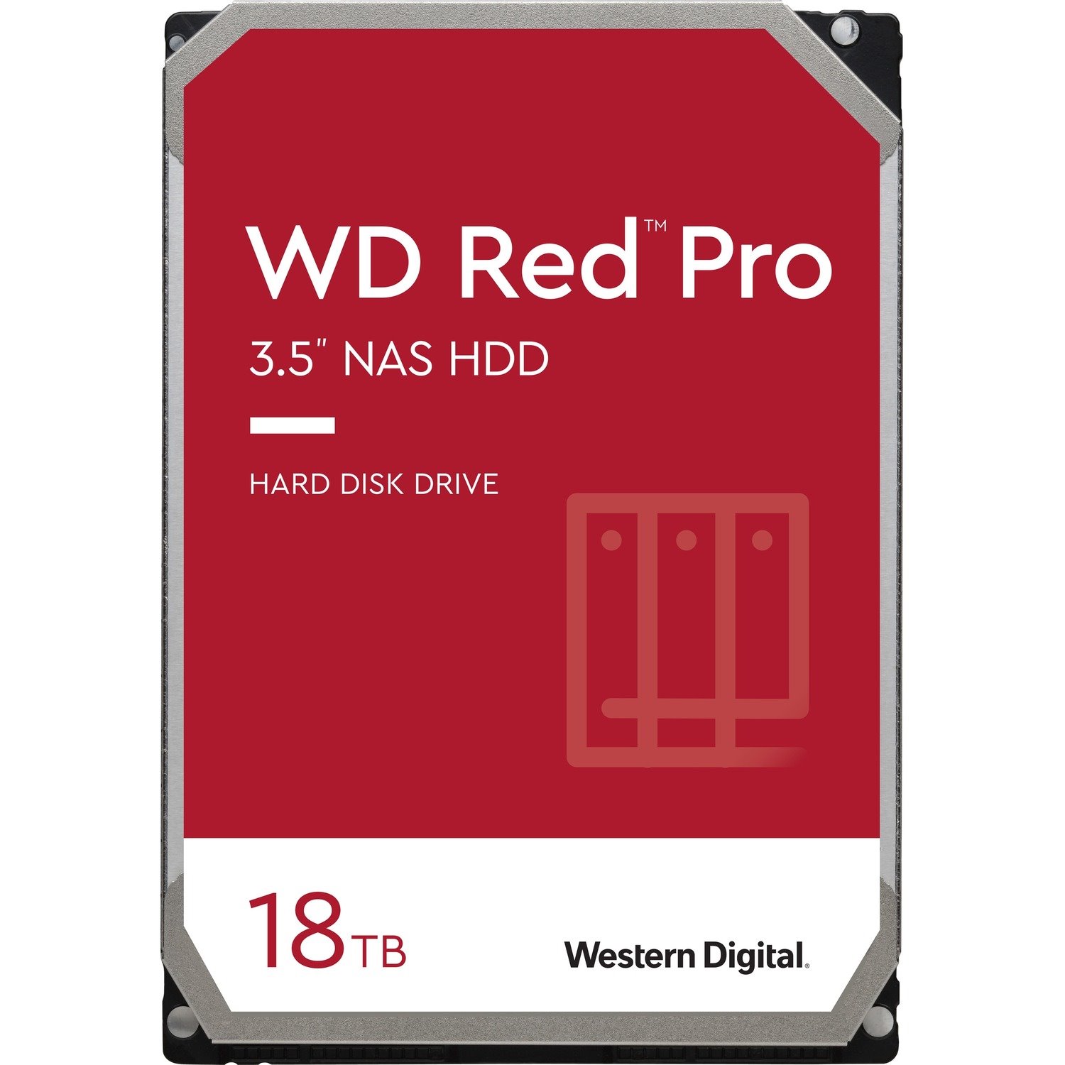 Western Digital Red Pro WD181KFGX 18 TB Hard Drive - 3.5" Internal - SATA (SATA/600) - Conventional Magnetic Recording (CMR) Method