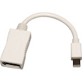 Tripp Lite by Eaton Keyspan Mini DisplayPort to DisplayPort Cable Adapter, Video Converter (M/F), 6-in. (15.24 cm)