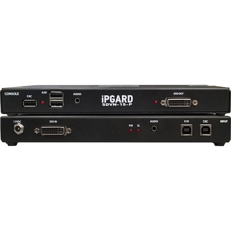 iPGARD Secure 1-Port, Single-Head DVI KVM Switch with Dedicated CAC Port & 4K Support