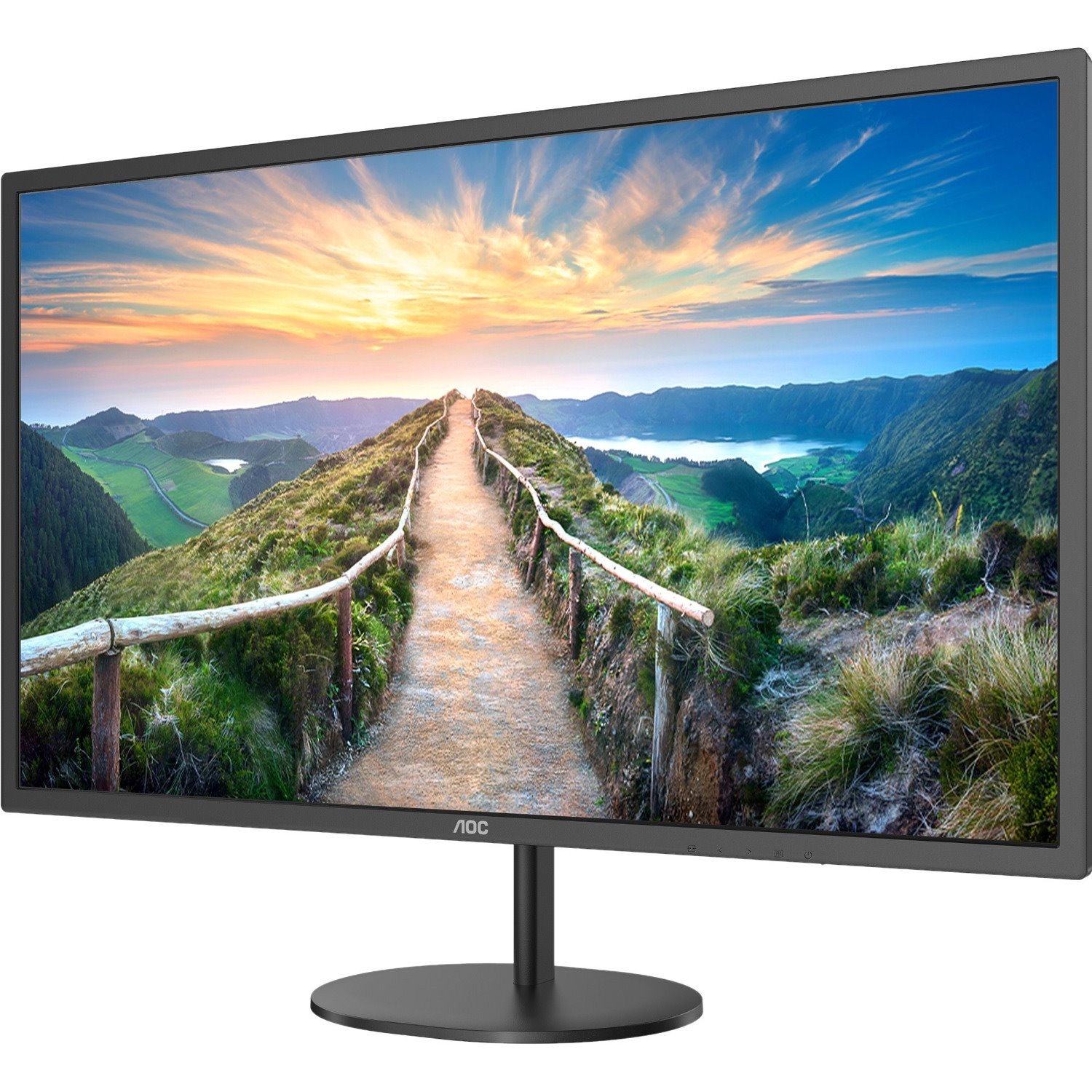 AOC Q32V4 32" Class WQHD LCD Monitor - 16:9 - Textured Black