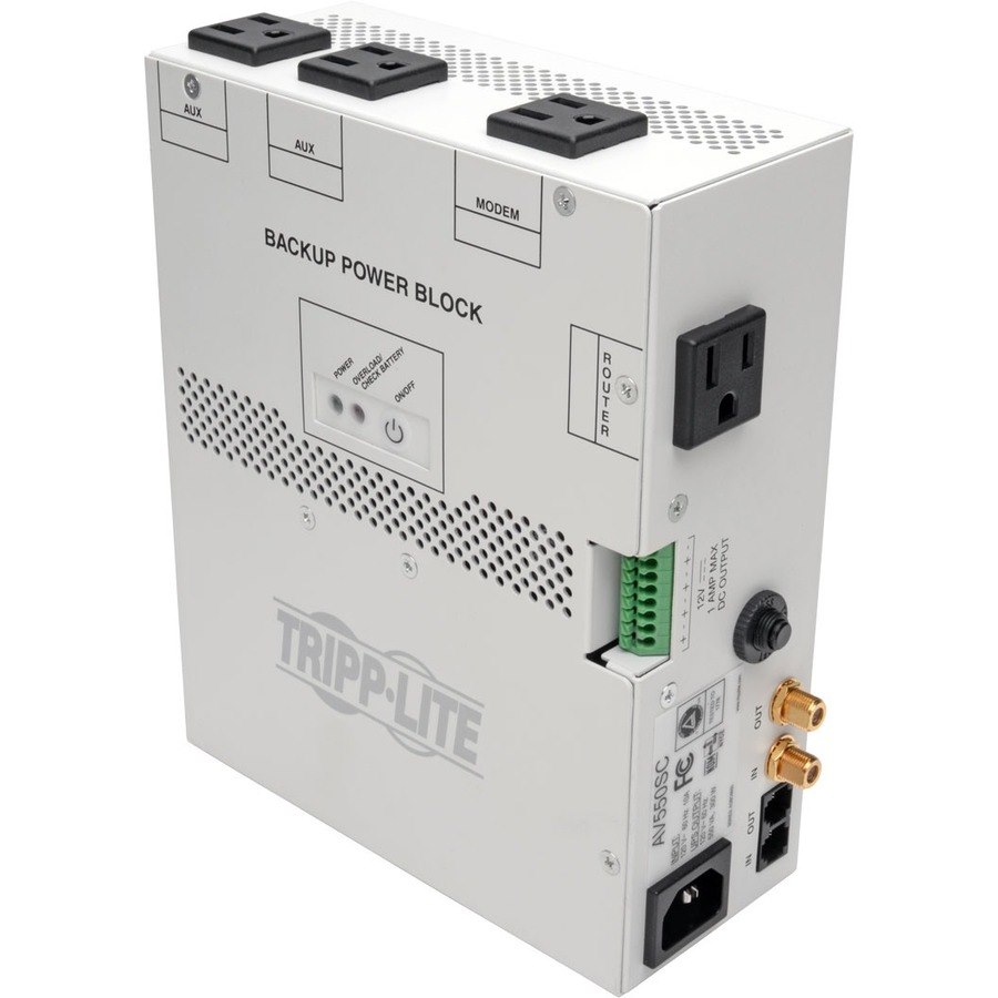 Tripp Lite UPS 550VA A/V Backup Power Block for Structured Wiring Closets