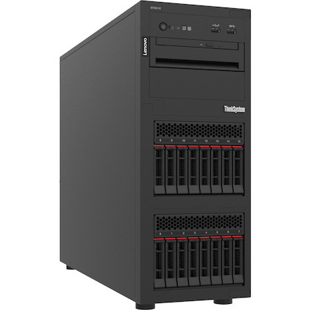 Lenovo ThinkSystem ST250 V2 7D8FA00XAP Tower Server - 1 x Intel Xeon E-2356G 3.20 GHz - 8 GB RAM - Serial ATA/600 Controller