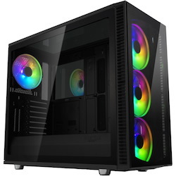 Fractal Design Define S2 Vision RGB Computer Case - EATX, ATX Motherboard Supported - Tempered Glass - Black