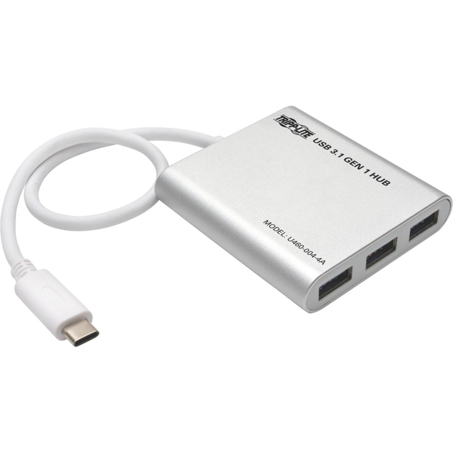 Tripp Lite 4-Port USB 3.1 USB-C to USB-A Hub w/ USB-C Charging Port 5 Gbps Tablet Laptop