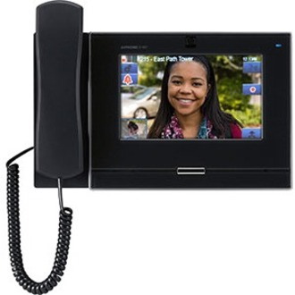 IP Video Master Station, SIP Compatible, with 7" Touchscreen, Privacy Handset, Black