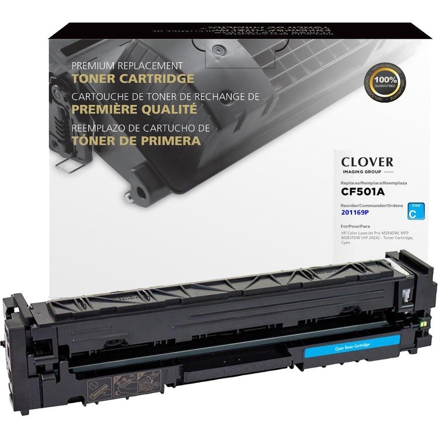 Clover Imaging Remanufactured Cyan Toner Cartridge for HP 202A (CF501A)