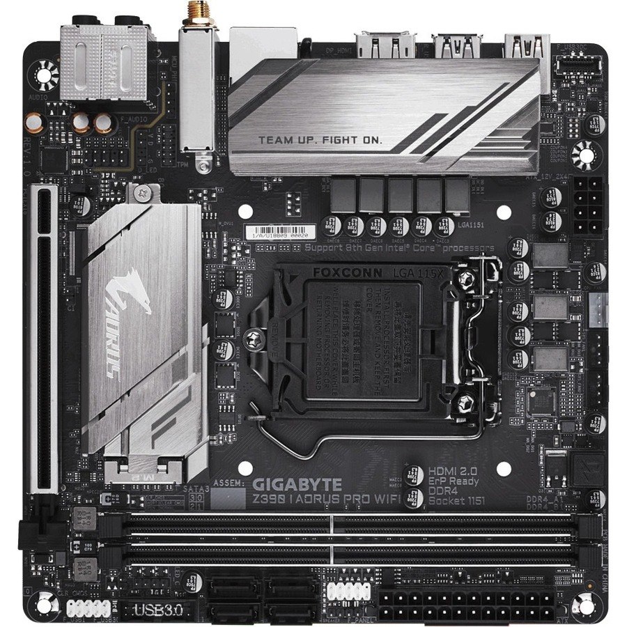 Aorus Ultra Durable Z390 I AORUS PRO WIFI Desktop Motherboard - Intel Z390 Chipset - Socket H4 LGA-1151 - Intel Optane Memory Ready - Mini ITX