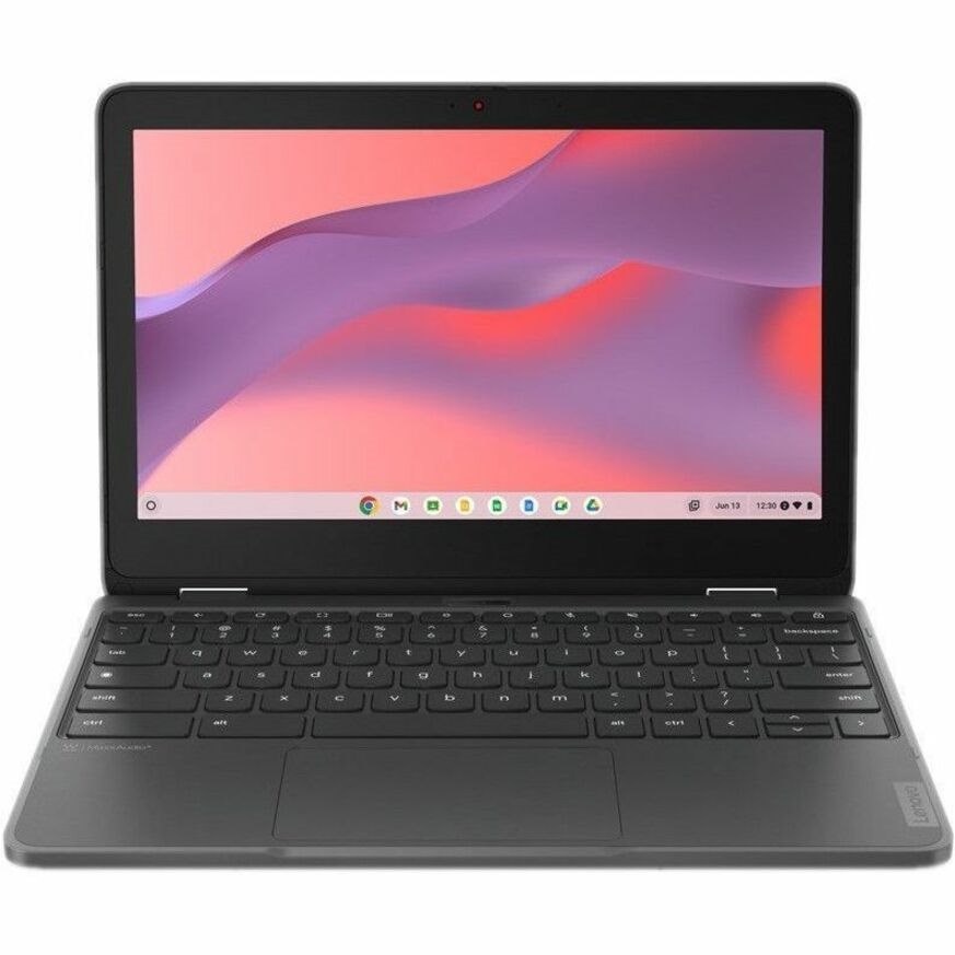 Lenovo 300e Yoga Chromebook Gen 4 82W3S0EW00 11.6" Touchscreen Convertible 2 in 1 Chromebook - HD - Octa-core (ARM Cortex A76 + Cortex A55) - 8 GB - 64 GB Flash Memory - Graphite Grey