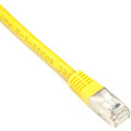 Black Box CAT5e 100-MHz Stranded Patch Cable Slim Molded Boot - F/UTP, CM PVC, Yellow, 6FT