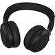 Jabra Evolve2 75 Wireless On-ear Stereo Headset - USB-A - Unified Communication - Black - Binaural - Ear-cup - 3000 cm - Bluetooth - 20 Hz to 20 kHz - MEMS Technology Microphone - Noise Cancelling