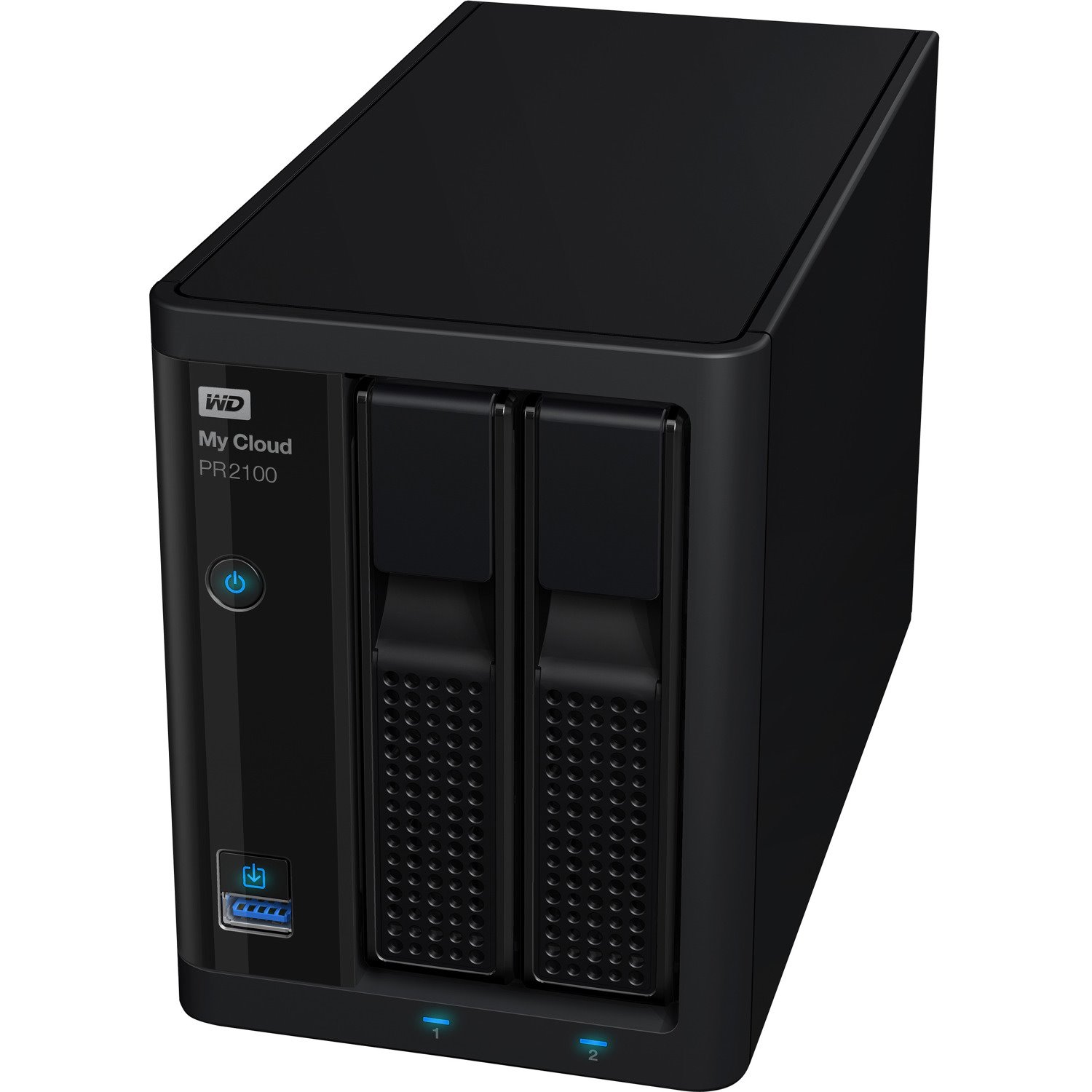 WD My Cloud PR2100 2 x Total Bays NAS Storage System - 4 TB HDD - Intel Pentium N3710 Quad-core (4 Core) 1.60 GHz - 4 GB RAM - DDR3L SDRAM Desktop