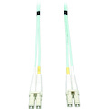 Eaton Tripp Lite Series 10Gb/40Gb/100Gb Duplex Multimode 50/125 OM3 LSZH Fiber Patch Cable (LC/LC), Aqua, 10M (32.8 ft.)