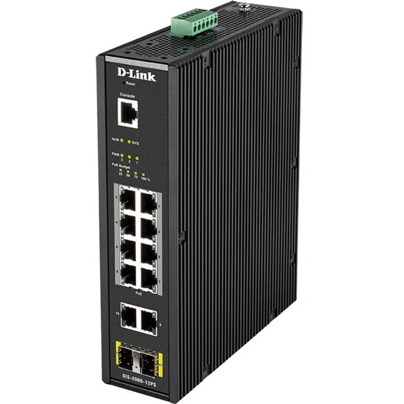 D-Link DIS-200G-12PS 10 Ports Manageable Ethernet Switch
