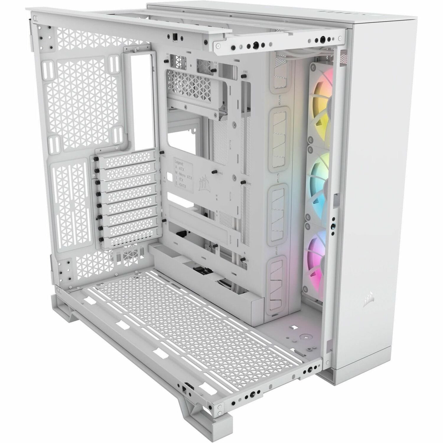 Corsair iCUE LINK 6500X RGB Mid-Tower ATX Dual Chamber PC Case - White