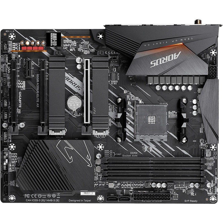 Aorus Ultra Durable B550 AORUS ELITE AX Desktop Motherboard - AMD B550 Chipset - Socket AM4 - ATX