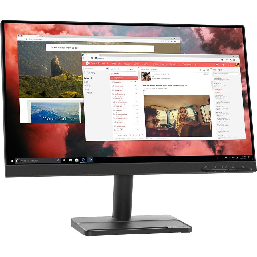 Lenovo L22e-30 22" Class Full HD LCD Monitor - 16:9 - Black