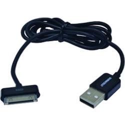 Duracell Apple Dock Connector/USB Data Transfer Cable for iPhone, iPod, iPad - 1