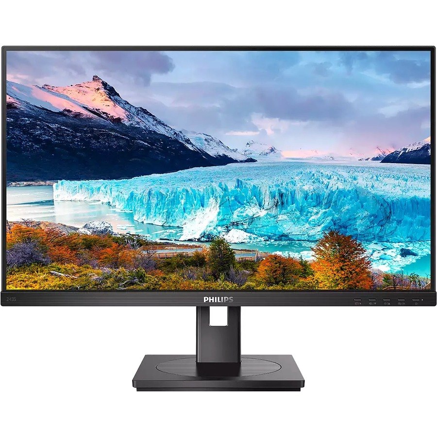 Philips 243S1 24" Class Full HD LCD Monitor - 16:9 - Textured Black